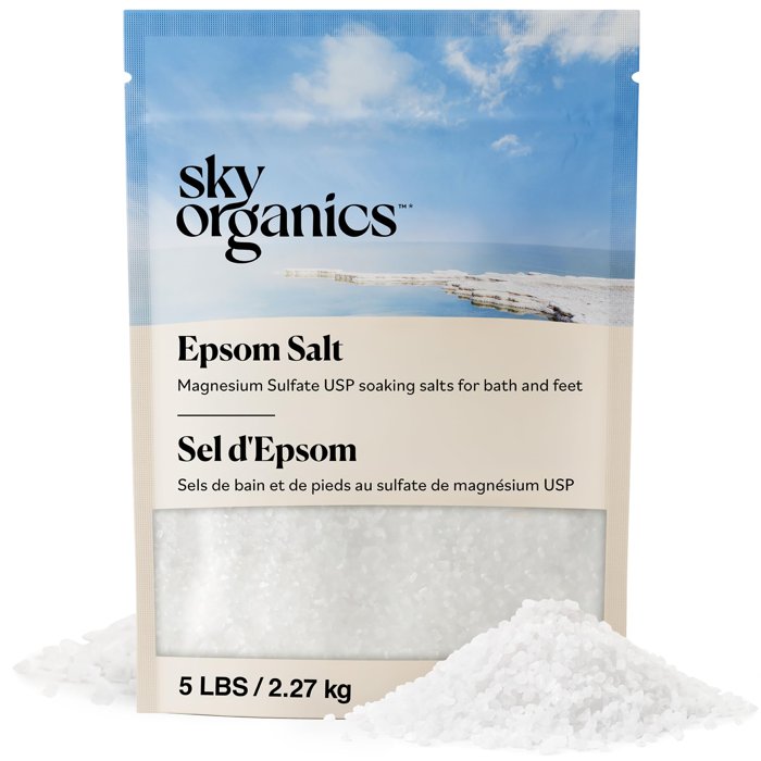 Sky Organics Epsom Salt Bath Soak, 5lbs