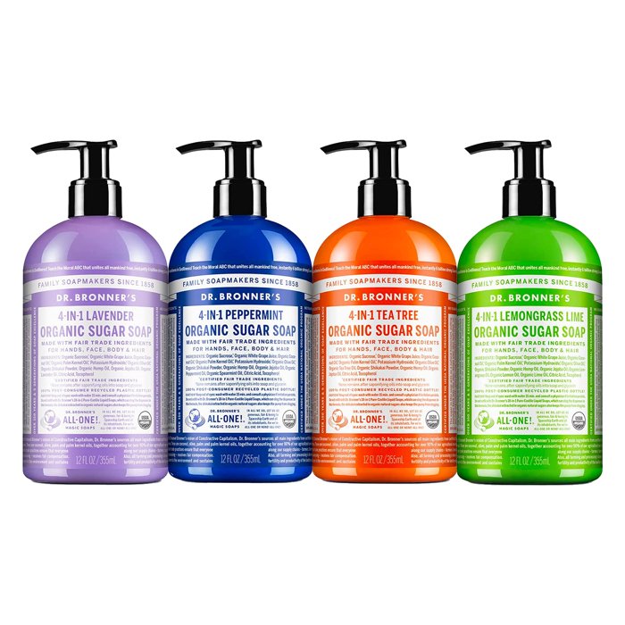 Dr. Bronner's Sugar Soap 4-Pack