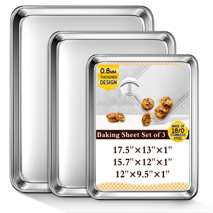 Stainless Steel Baking Sheet Set of 3