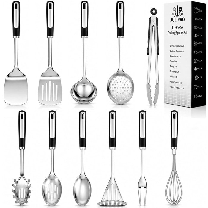Stainless Steel Kitchen Utensil Set, 11pc