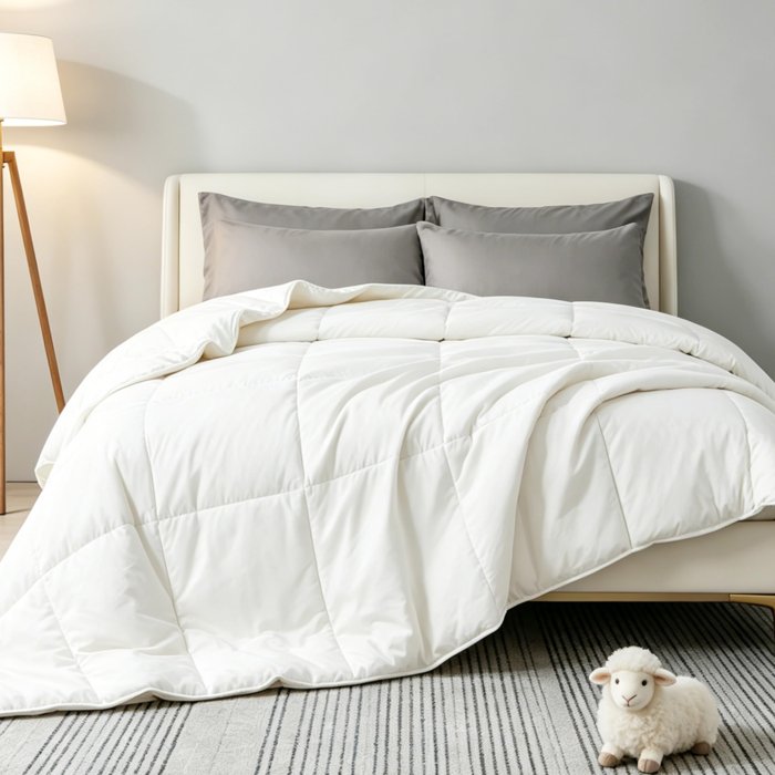 Cobnom 100% Australian Wool Comforter, Queen